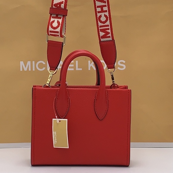 MICHAEL KORS Mirella Extra-Small
Shopper XBody Crossbody Bag Bright Red - Picture 2 of 14